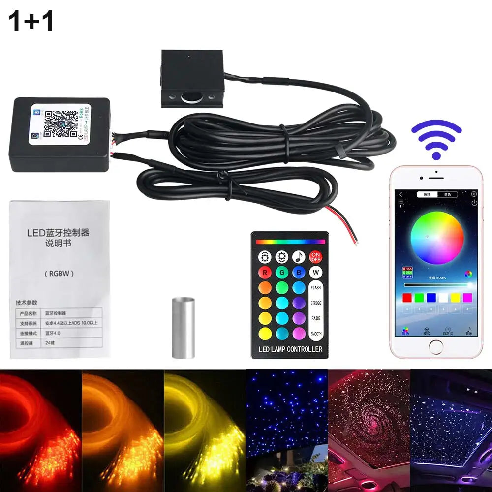 Starlight Headliner Kit — App & Remote, RGBW — photo 10