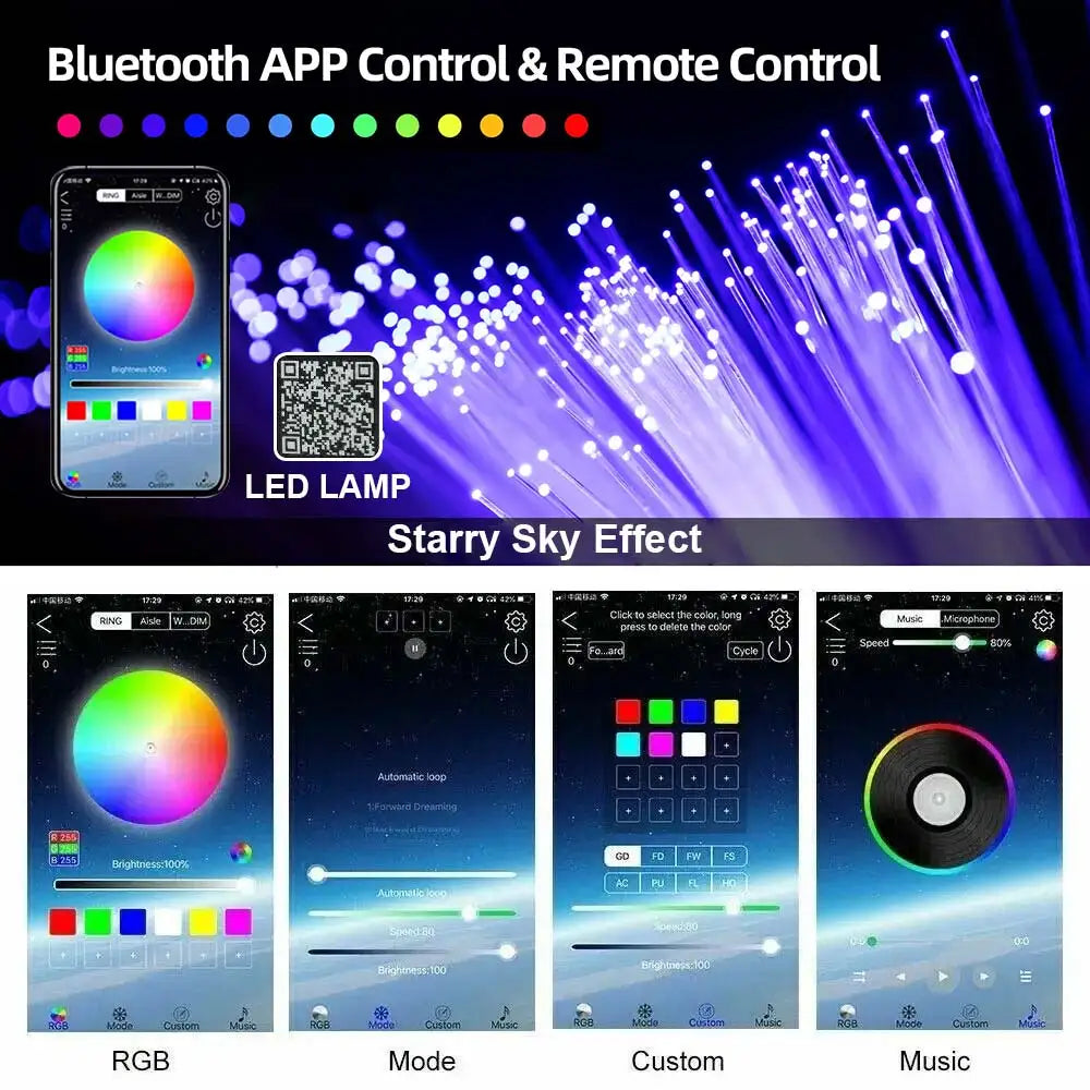 Starlight Headliner Kit — App & Remote, RGBW — photo 2